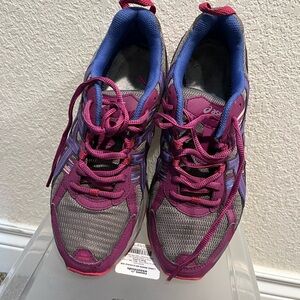 ASICS Women's Pink and Gray Athletic Shoes